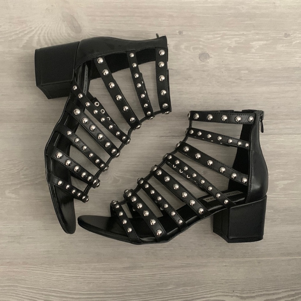 Steve Madden 7.5 stud sandal heels (2 inches) worn once